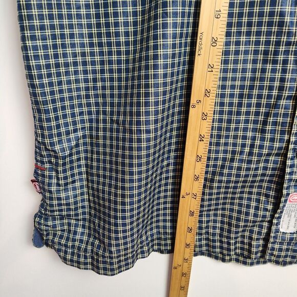 Ecko Button-Up Shirt Men's XL Blue/Yellow Plaid Short Sleeves Collared - Picture 7 of 10